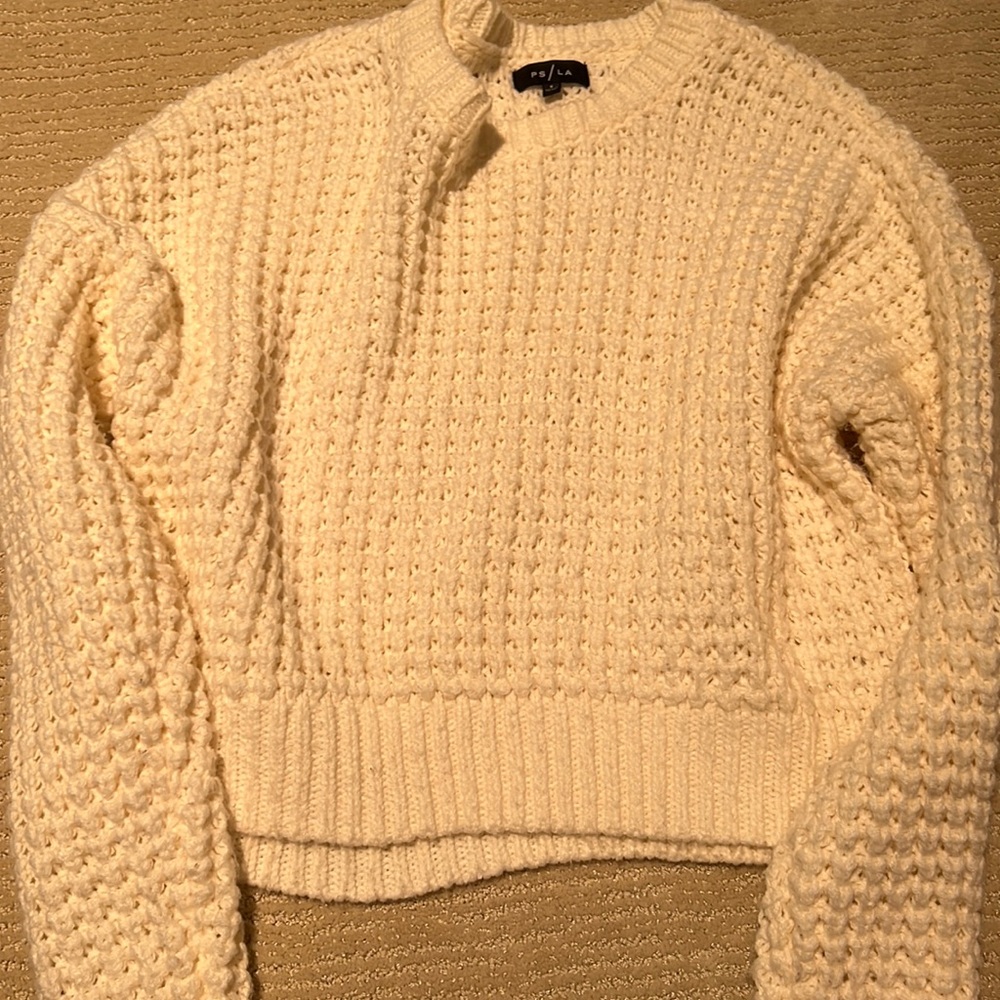 Pacsun LA hearts white knitted sweater size S